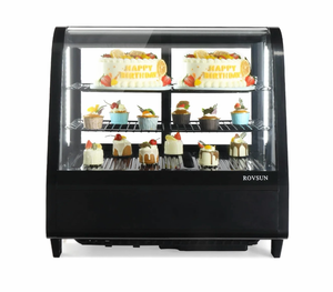 lot 18244 image: ROVSUN 27 3.5 Cu.Ft. Refrigerated Bakery Display Case Countertop Black - Retail $759