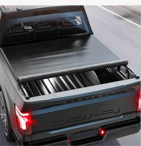 lot 18335 image: Truck Bed Tonneau Cover, Soft Roll-Up Truck Cover for Ford F150 2015-2025 Fits 5.5ft (66) Pickup Bed - Retail $117