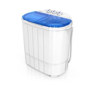 lot 18347 image: ROVSUN 11LBS Portable Twin Tub Washing Machine - Retail $125