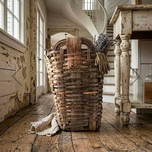 lot 18385 image: Handcrafted Vintage Grape Basket - Retail $264