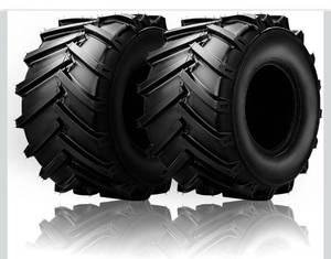 lot 18391 image: TUFFIOM 16x6.50-8 4PR Lawn Mower Tires Set of 2, Turf Tire for Garden Tractor Riding Lawnmower, Tubeless - Retail $62