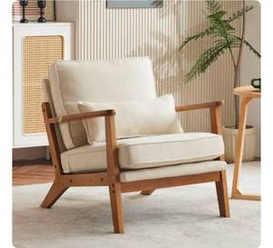 lot 18404 image: Winado Upholstered Single Lounge Chair Accent Chair - Retail $137