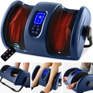 lot 106 image: Reflexology Shiatsu Foot Massager w High-Intensity Rollers, Remote Control RETAIL $99.99
