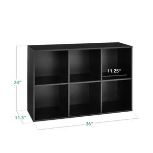 lot 109 image: 6-Cube Bookshelf, 11in Storage Display  RETAIL $69.99