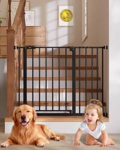 $53 InnoTruth Baby Gate for Stairs, 30" Tall, Pressure-Mounted