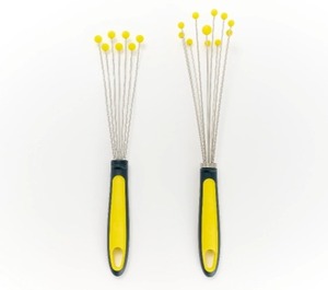 lot 183 image: KOCHBLUME 2-Piece Ball & Plate Whisk Set, Yellow