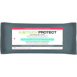 lot 228 image: AloeTouch PROTECT Skin Protectant Wipes with Dimethicone, Pack