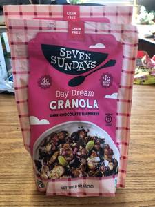 lot 229 image: 2 pack Day Dream Granola dark chocolate raspberry