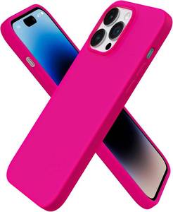 lot 247 image: ORNARTO iPhone 14 Pro Max Case 6.7in - Slim Liquid Silicone Pink