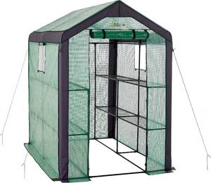 lot 1811 image: $201 Machrus OGrow Walk-in Portable Greenhouse, 2 Tiers, 8 Shelves