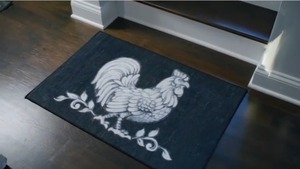 lot 1830 image: Temp-tations 2x3 Washable Nonslip Kitchen Mat, Rooster