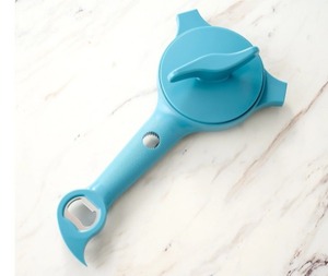 lot 1833 image: Kuhn Rikon 5-in-1 Jar & Bottle Opener, Aqua