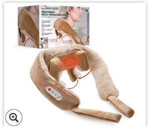 lot 1845 image: $97 Sharper Image Real Touch Neck & Shoulder Shiatsu Massager