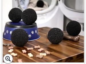 lot 1854 image: Grand Fusion Set of 6 Pet Hair Remover Dryer Balls