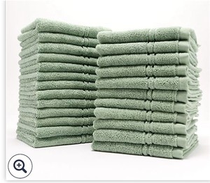 lot 1891 image: Home Reflections 100% Cotton 24-pc Washcloths