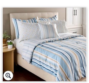lot 1952 image: Home Reflections Coastal 8pc King Bedding Set Home Reflections