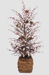 lot 1967 image: Tabletop Twig Tree with Vine Base