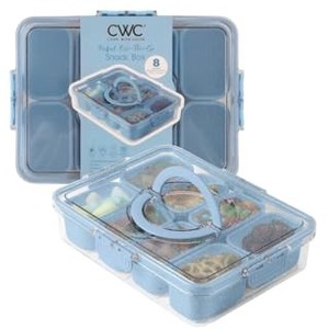 lot 1975 image: COOK with COLOR CWC Snack Box   8-Compartment Food Storage, 1 Pack