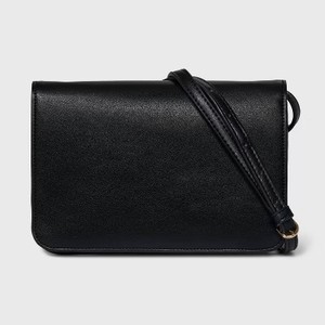 lot 1983 image: Flap Cell Phone Wallet - A New Day Black Shell, Snap Closure
