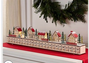 lot 2030 image: Home Reflections Christmas Village Advent Calendar