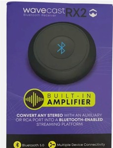 lot 2037 image: Paww Wavecast RX2 Bluetooth 5.0 Receiver with Built-In Amplifier (Convert a