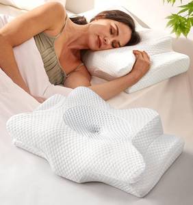 lot 2058 image: Emircey Clinical Cervical Neck Pillow, Orthopedic Memory Foam