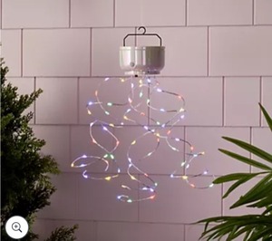 lot 2065 image: Martha Stewart Microlight Burst String Lights, BLACK Base