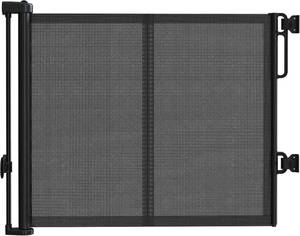 lot 2080 image: Upgraded 59 Retractable Baby Gate for Stairs, No Drilling, Black