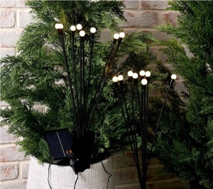 lot 2088 image: Garden Reflections Set of 2 Swaying Firefly Light Stakes