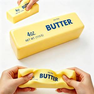 lot 2094 image: Butter Squishie Toys for Kids, Slow Rising Squishy Butter Stick