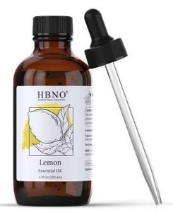 lot 18530 image: HBNO Lemon Essential Oil 4 fl oz, 2 Pack