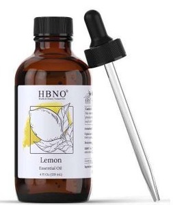 lot 18531 image: HBNO Lemon Essential Oil 4 fl oz, 2 Pack