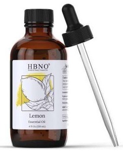 lot 18532 image: HBNO Lemon Essential Oil 4 fl oz, 2 Pack