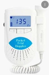 lot 18552 image: Pocket Fetal Doppler FD100 Baby Heartbeat Monitor, 2 Pack