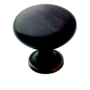 lot 18553 image: Amerock Edona Cabinet Drawer Knob Oil Rubbed Bronze 1-14in, 10 Pack