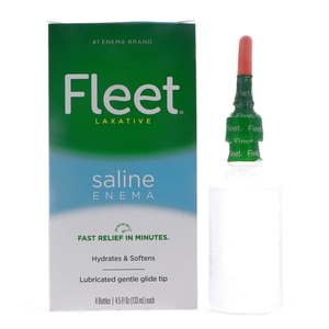 lot 18563 image: Fleet Saline Enema Latex Free 4.5 Oz 4 Count