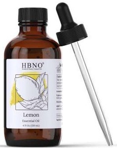 lot 18567 image: HBNO Lemon Essential Oil 4 fl oz, 2 Pack