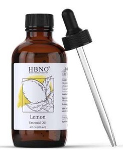 lot 18568 image: HBNO Lemon Essential Oil 4 fl oz, 2 Pack