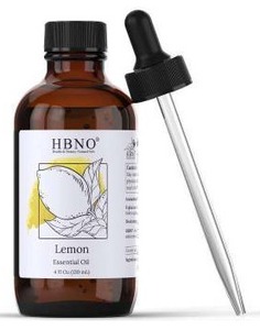 lot 18581 image: HBNO Lemon Essential Oil 4 fl oz, 2 Pack