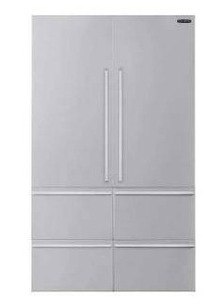 lot 18657 image: SKS 48 Inch French Door Panel Kit for Refrigerator  Retail $2299