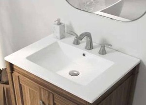 lot 18661 image: Erbaaus ERI-VT402W Vanity Top Sink