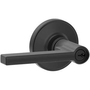 lot 18665 image: Schlage J54-SOL Solstice Single Cylinder Keyed Entry Door Lever, 2 Pack