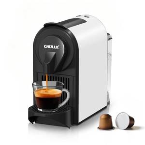lot 1005 image: CHULUX Mini Espresso Machine for Nespresso Pod, 20 Bar Single Serve Coffee Maker, 1400W, White
