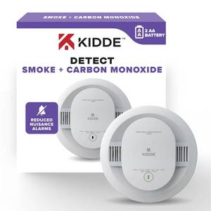 lot 1986 image: Kidde Smoke & Carbon Monoxide Detector, AA Battery-Powered, 30CUDR, 1 Pack