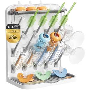 lot 1991 image: Lifewit 15-Hooks Baby Bottle Drying Rack for Countertop