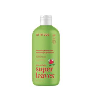 lot 2233 image: ATTITUDE Shampoo and Body Wash for Kids, EWG Verified, Dermatologically Tested, Plant- and Mineral-Based Ingredients, Vegan and Cruelty-Free, Watermelon and Coco, 16 Fl Oz