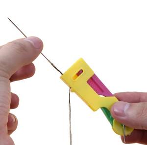 lot 2286 image: 3 Pack Automatic Needle Threaders, Quick & Easy DIY Hand Sewing Machine Threading Tool, Sewing Thread for Embroidery, Cross Stitch Craft
