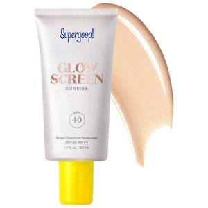 lot 2301 image: Supergoop Glowscreen Sunrise Hydrating Glowy Tinted Primer Sunscreen with Hyaluronic Acid  Niacinamide - SPF 40 - 1.7 fl oz
