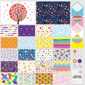lot 2311 image: Decorably 24 Pack Colorful 6x4in Assorted Blank Cards with Envelopes