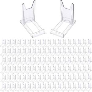 lot 3327 image: Zonon Acrylic Plate Stands for Display Adjustable Plastic Stand Holders Picture Plate Holders Clear Mini Easels Stands to Display Pictures for Home Office Supplies Festival Party Decoration(20 Pcs)